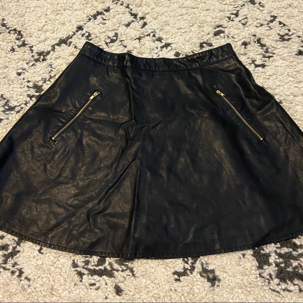 FREE PEOPLE LEATHER SKIRT